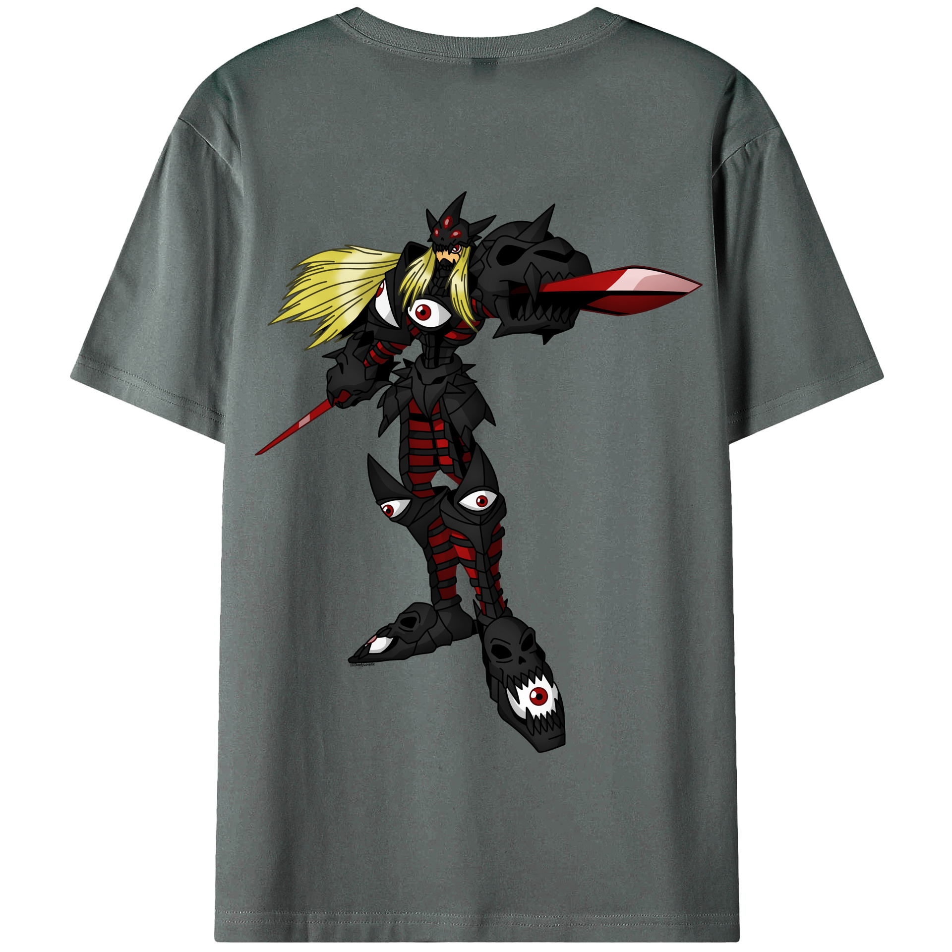（画像用） Digimon デジタルモンスター/デジモン 綿100％半袖Tシャツ（背面プリント）